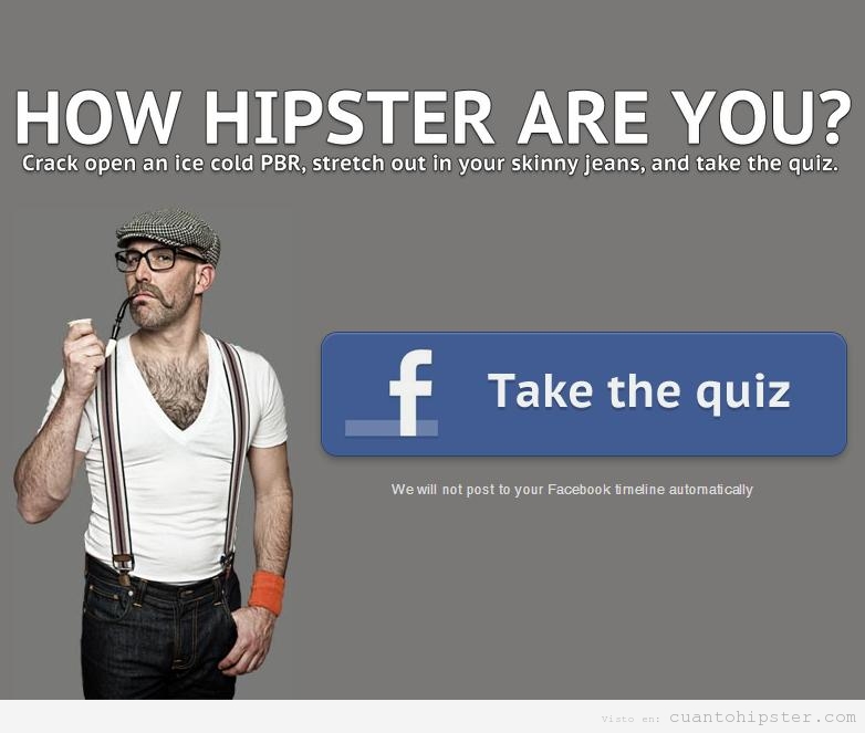 How HIpster are you, aplicación de Facebook
