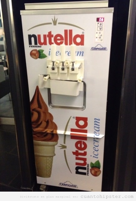 Máquina de helados Nutella