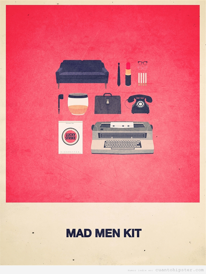Ilustración de Alizee Lafon, Kit de Mad Men