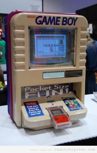 Pantalla retro para jugar a la Game Boy