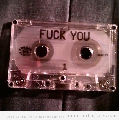 Cinta de cassette Fuck You