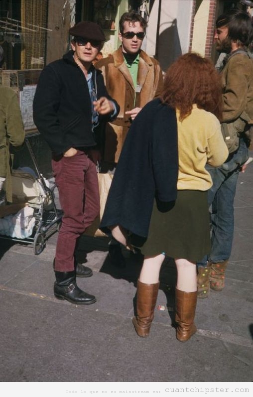 Foto antigua de jóvenes en San Francisco, 1968