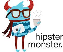 Dibujo de un monstruo hipster