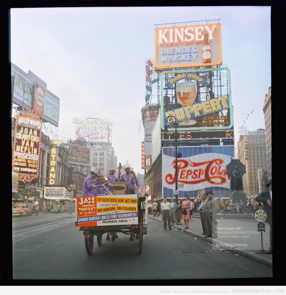 Foto antigua de Times Square