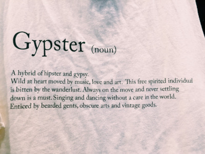 Gypster, híbrido entre Hipster y Gypsy