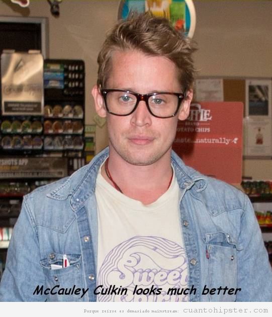 Nuevo aspecto hipster de Macaulay Culkin