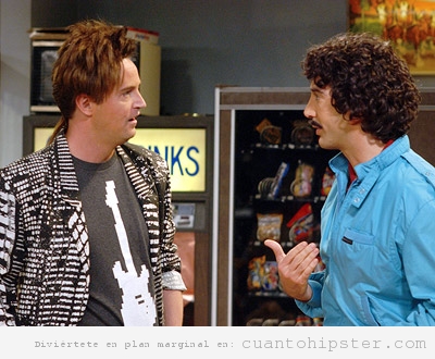 Chandler Bing y Ross de Friends en su época de estudiantes eran hipster