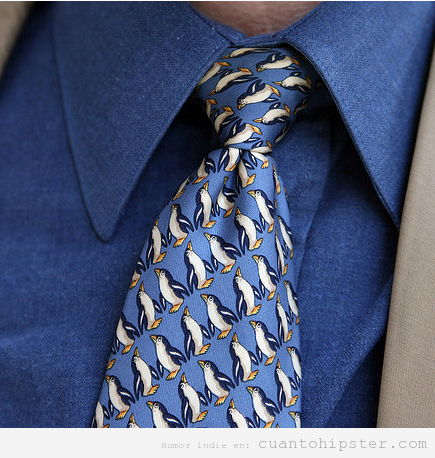 Corbata de pingüino, un MUST para el look hipster