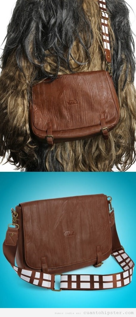 Accesorio de moda hipster, messenger bag de Chewbacca