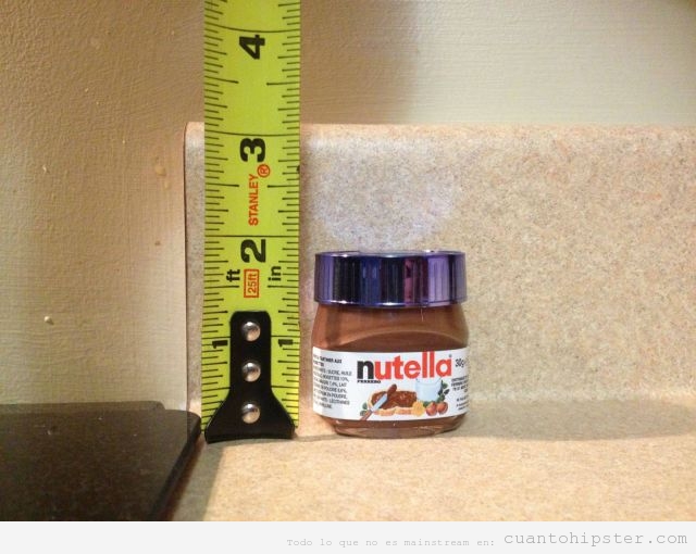 Bote en miniatura de Nutella