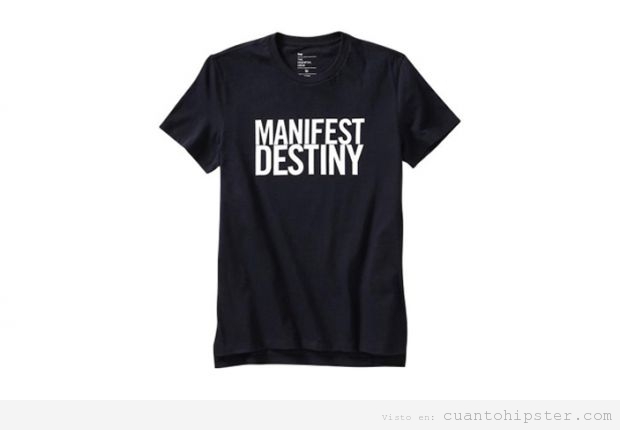Camiseta hipster irónica, Manifest Destiny