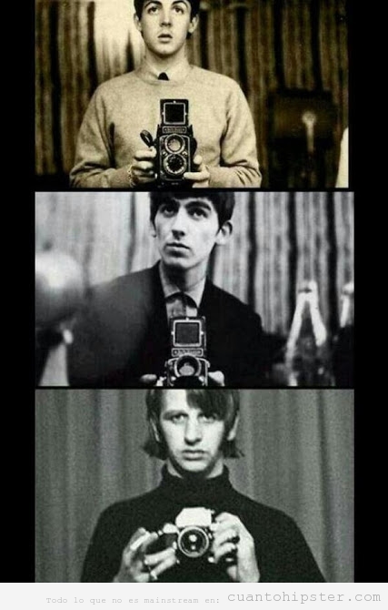 Autofotos graciosas de The Beatles