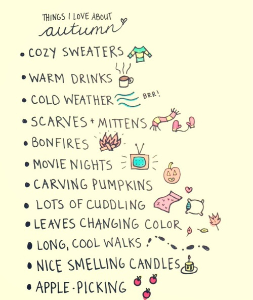 Lista de cosas buenas que tiene el otoño y el invierno