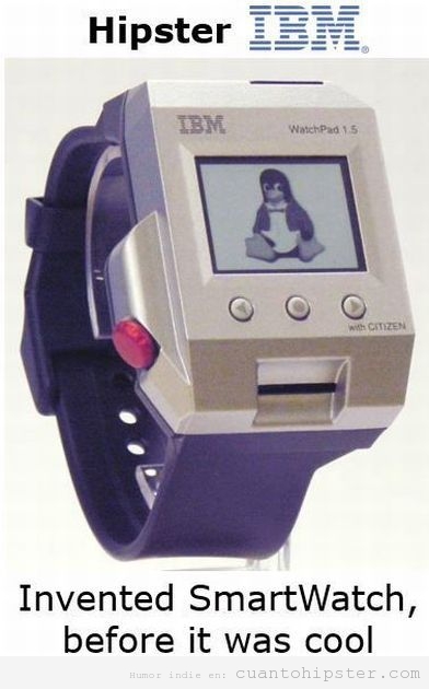 Smartwatch antiguo IBM watchpad