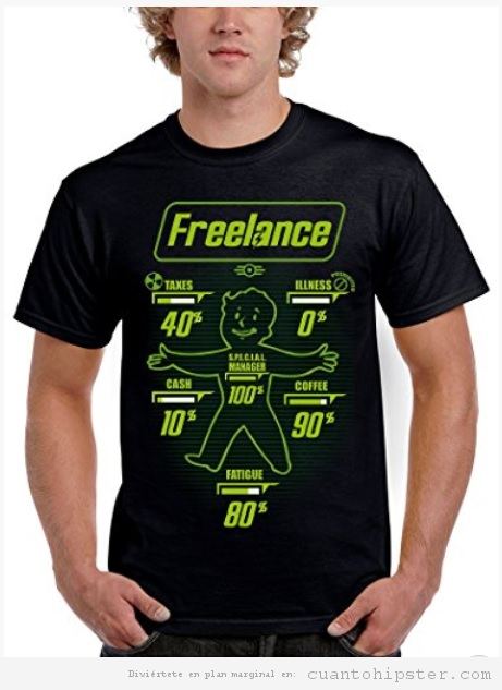 Camiseta friki Freelance